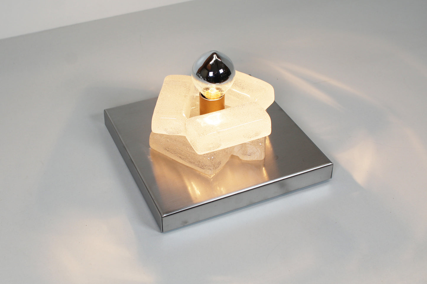 Pair of Murano glass wall lamps by Albano Poli for Poliarte
