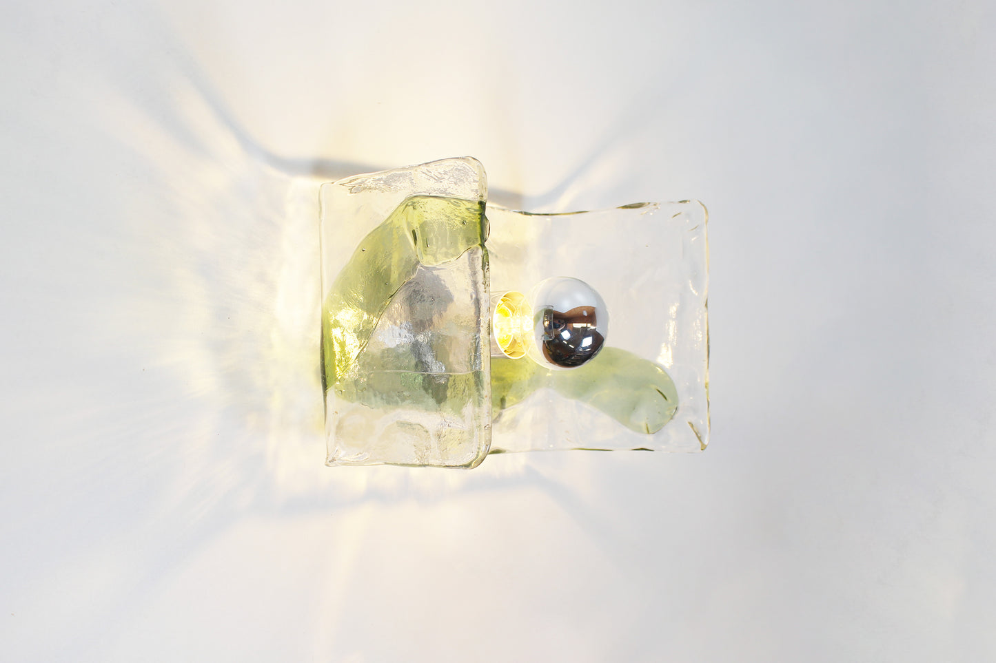 Koppel murano glas wandlampen door Kalmar, Oostenrijk jaren 70 (2 koppels beschikbaar)
