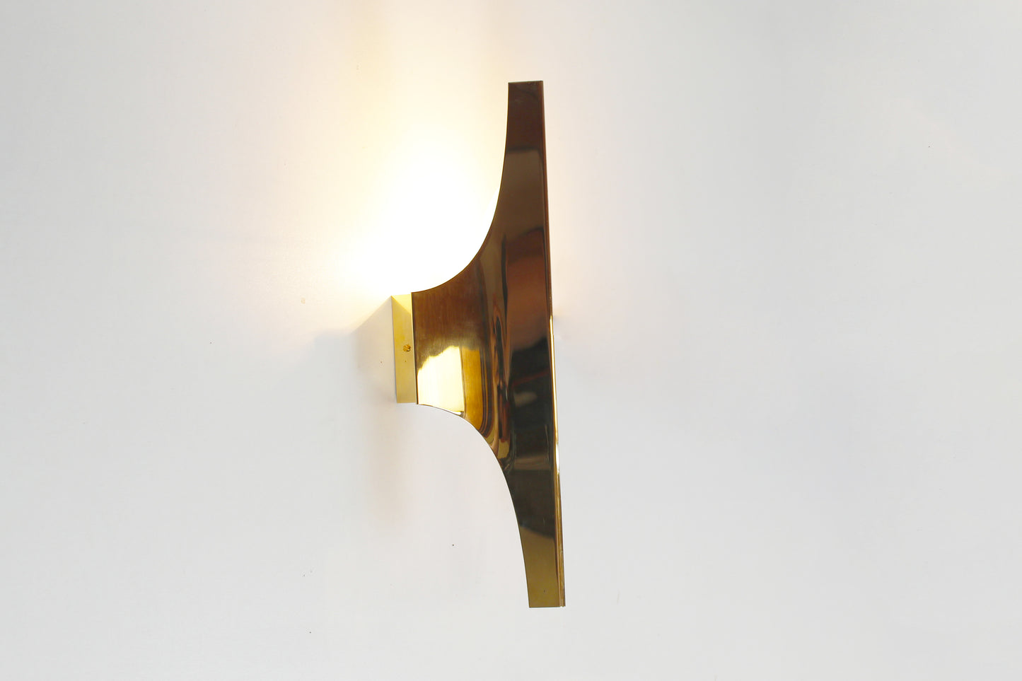 Rare set of brass wall lamps by Doria Leuchten
