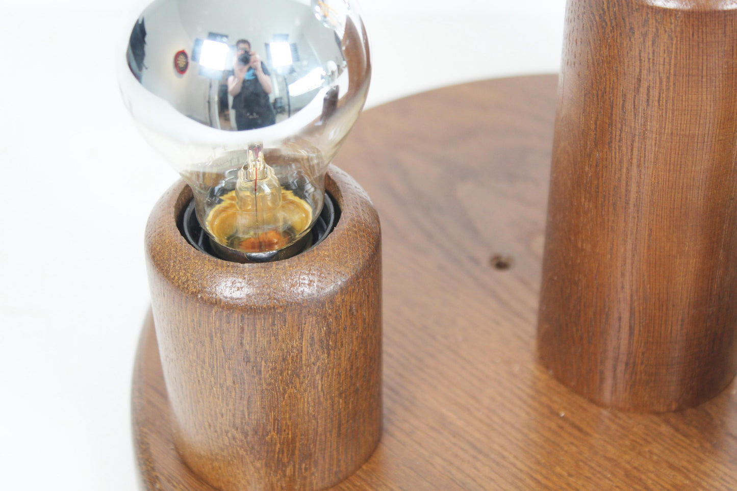 1970's old stock 'Japandi' flush mount light