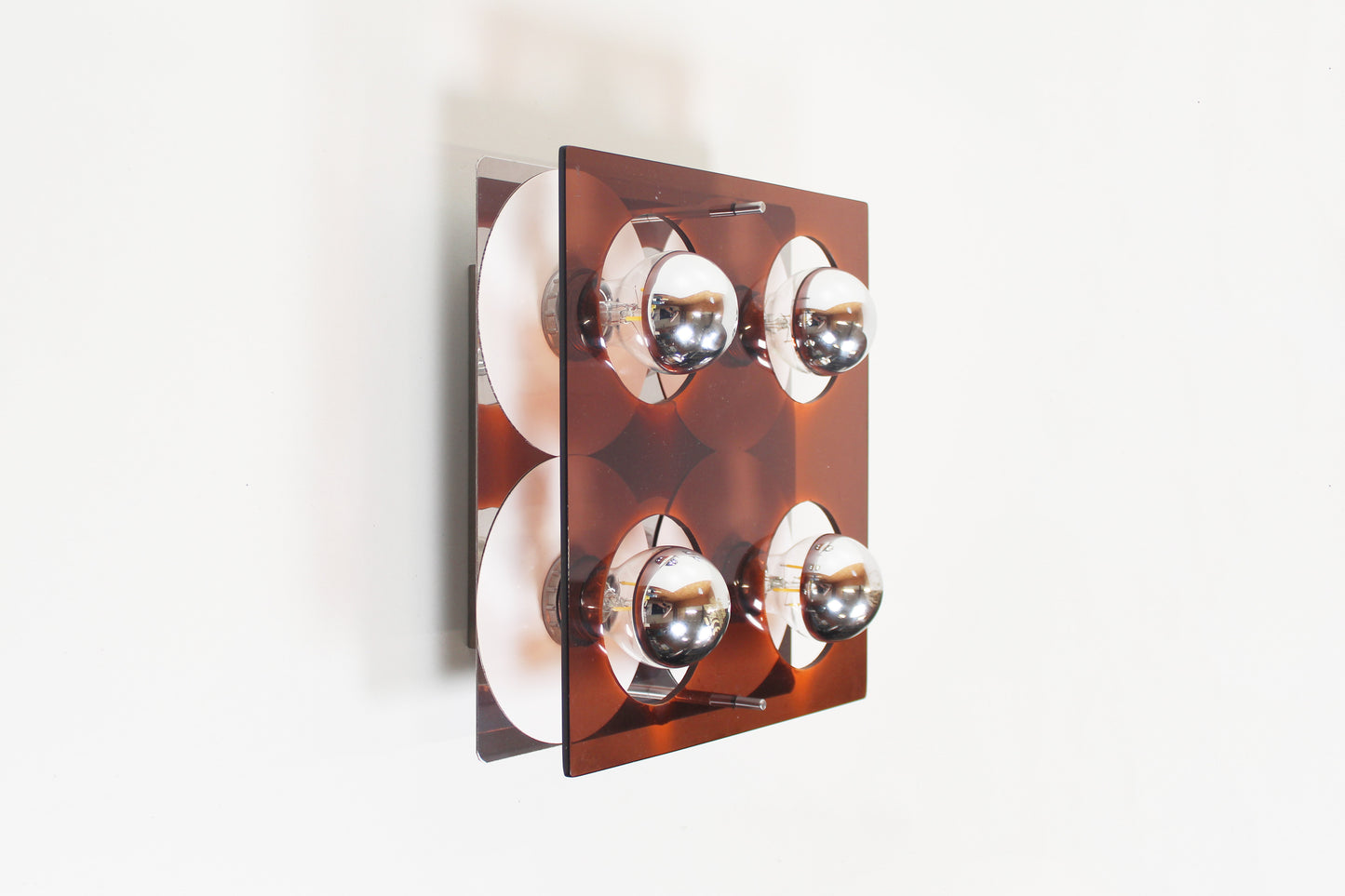 Acrylic flush-mount or wall lamp by Jocelyne Trocmé for Galerie Oxar – Model 'Disco'