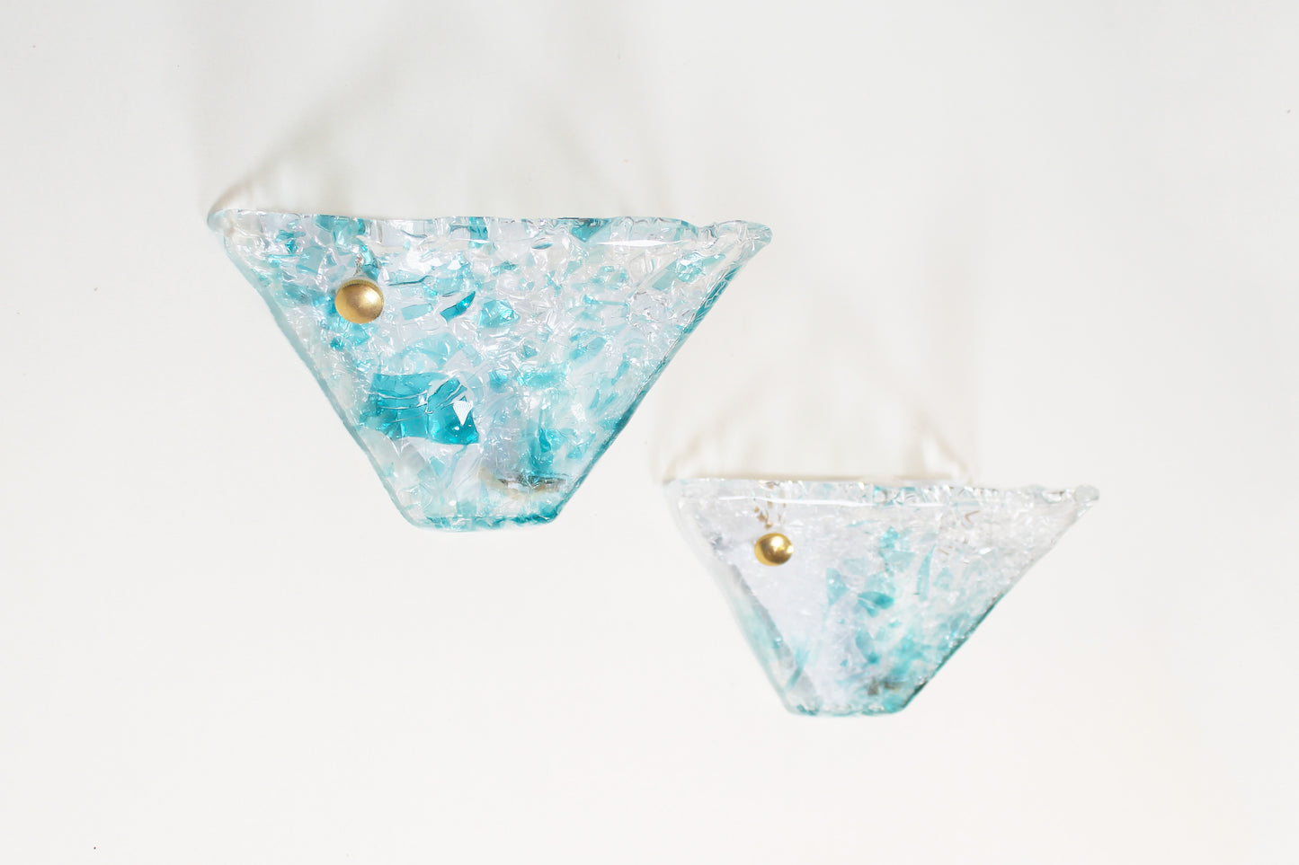 Set of Italian 1980s Murano glass wall lamps by La Murrina