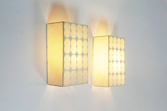 Rare set of 'Cocoon' wall lamps by Goldkant Leuchten, Germany, 1970s