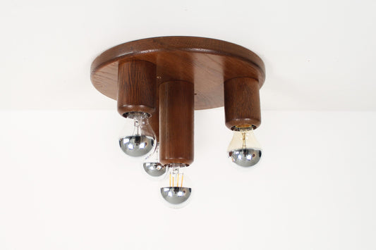 1970's old stock 'Japandi' flush mount light