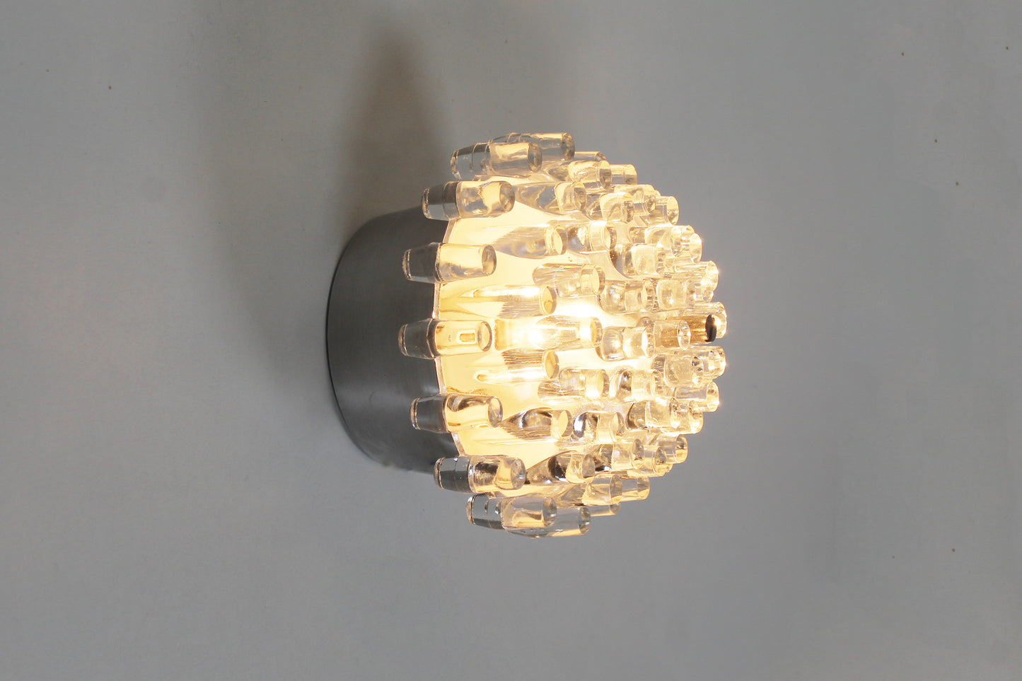French 1970s 'Sputnik' glass wall lamp (3 available)