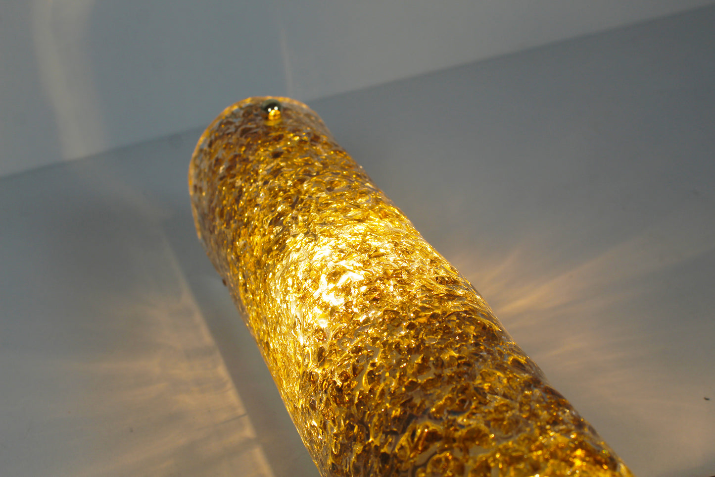 Pair of 1970s Murano glass wall lamps by Hillebrand