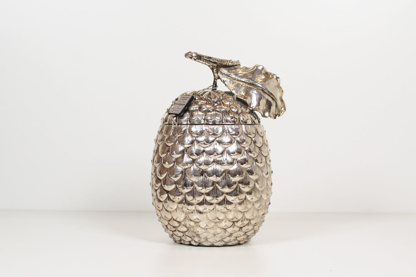 Silver-plated 'Acorn' ice bucket by Mauro Manetti for Fonderia d'Arte