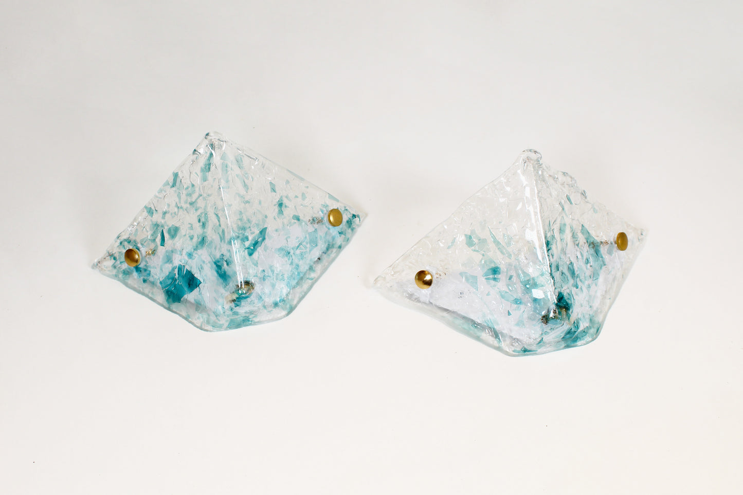 Set of Italian 1980s Murano glass wall lamps by La Murrina