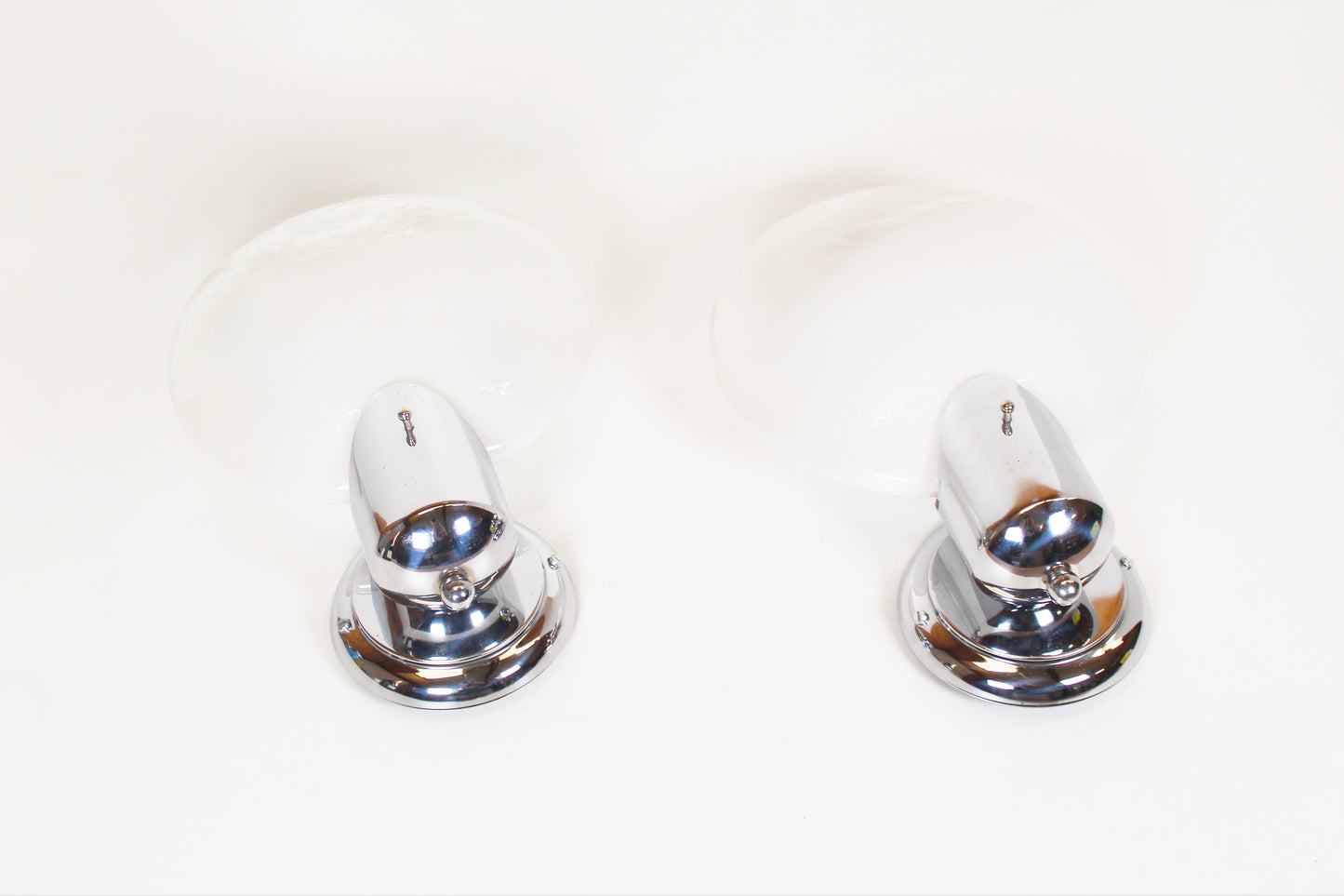 Pair of 1970s Murano glass wall lamps by Kaiser Leuchten