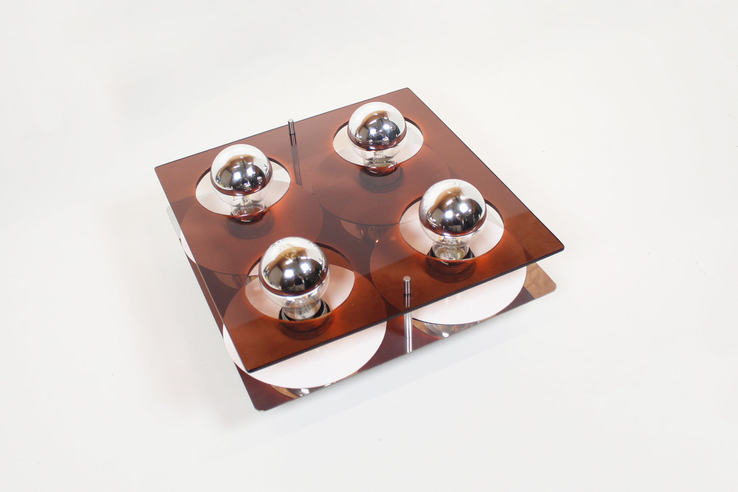 Acrylic flush-mount or wall lamp by Jocelyne Trocmé for Galerie Oxar – Model 'Disco'