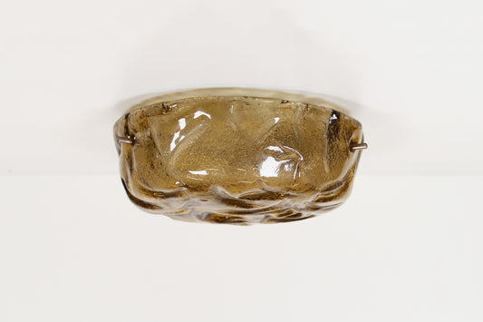 Amber glass ceiling lamp by RZB Leuchten