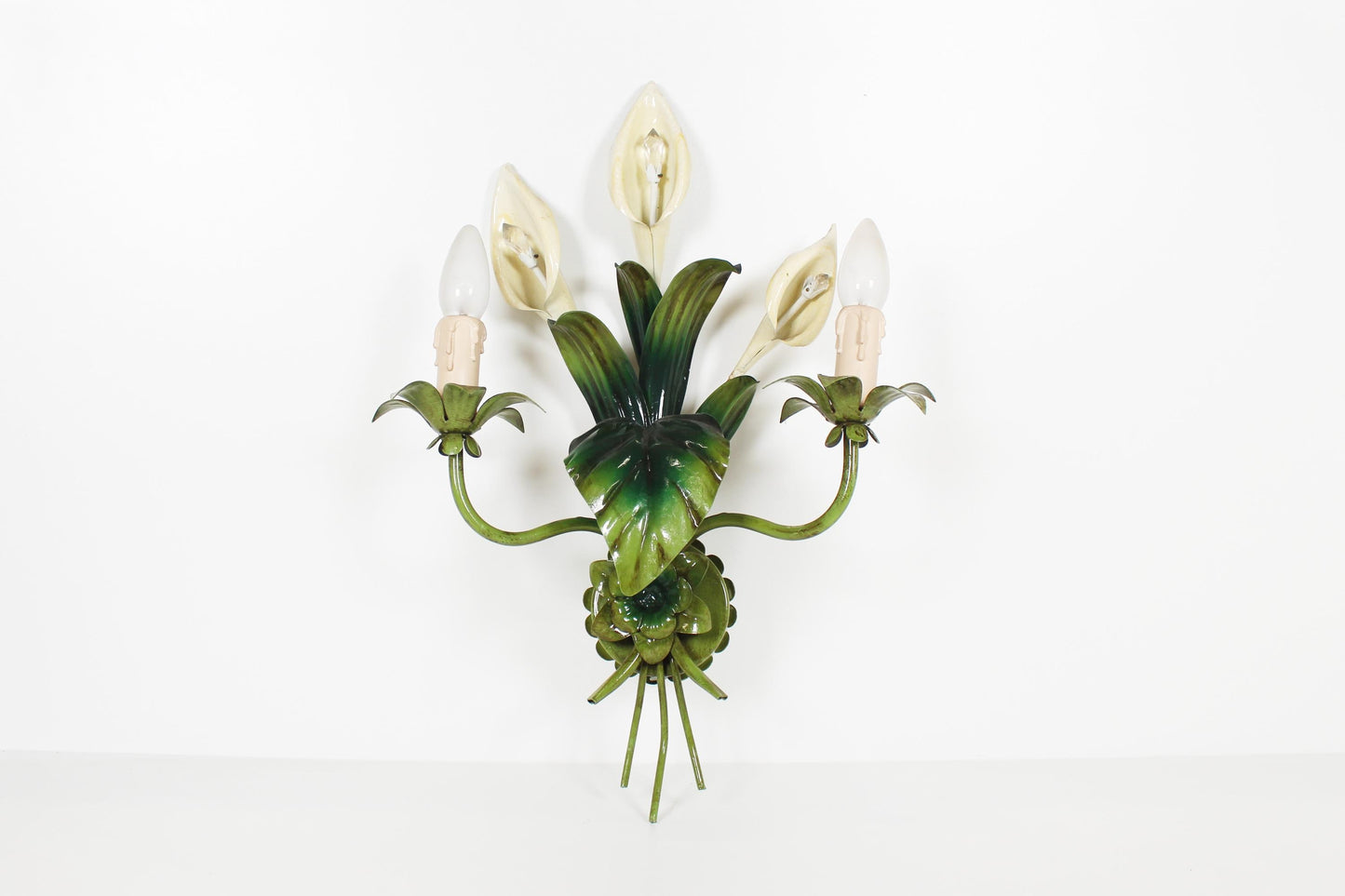 Large Italian 'Callas' wall lamp by Hans Kogl