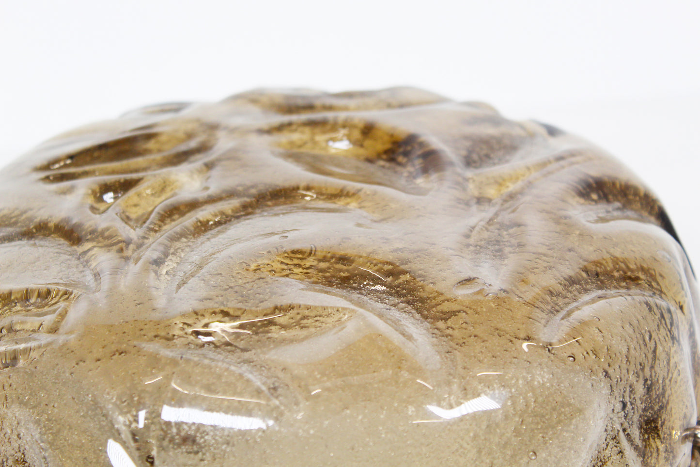 Amber glass ceiling lamp by RZB Leuchten
