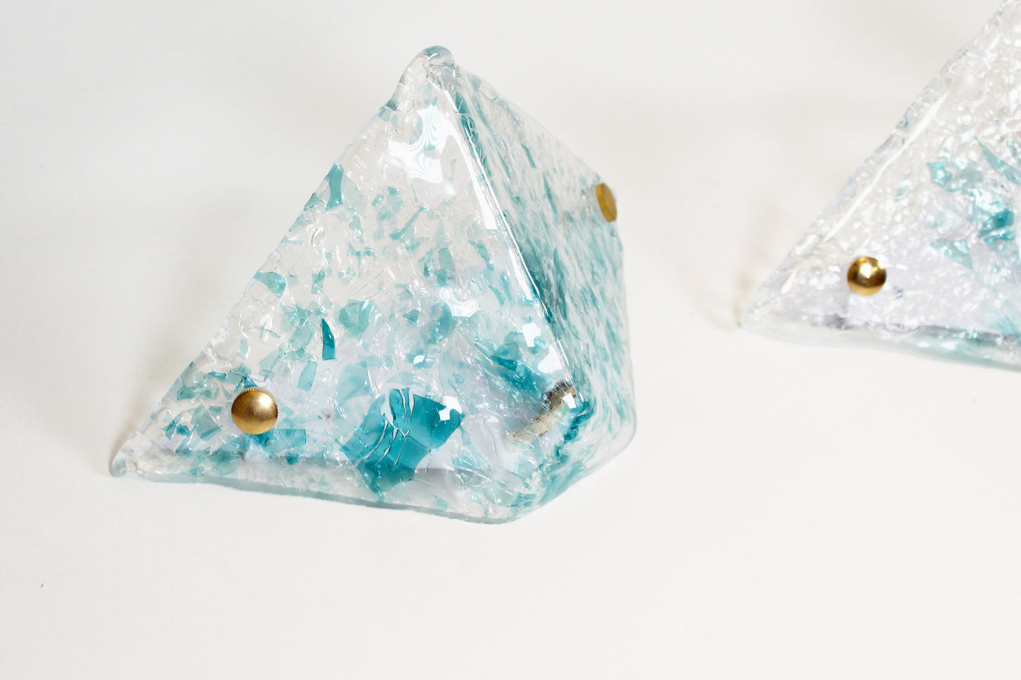 Set of Italian 1980s Murano glass wall lamps by La Murrina