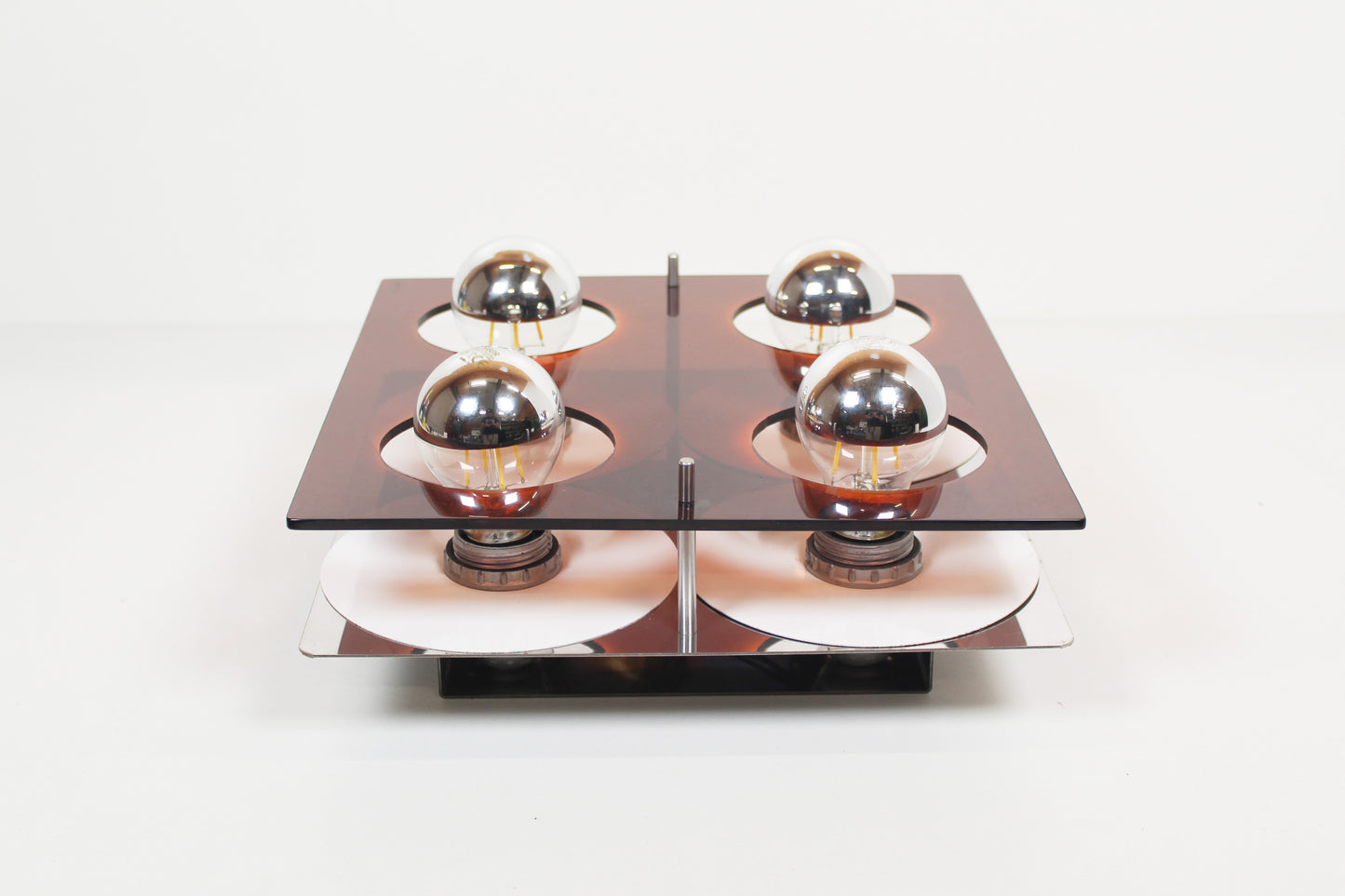 Acrylic flush-mount or wall lamp by Jocelyne Trocmé for Galerie Oxar – Model 'Disco'