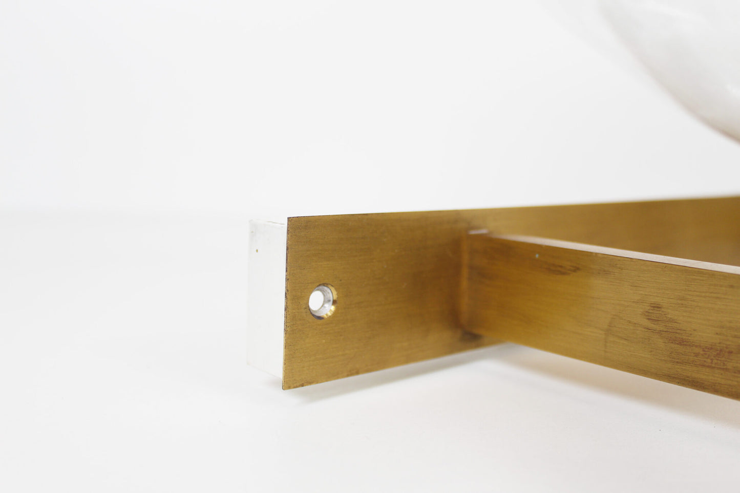 Large brass and mouth blown glass wall light by Doria Leuchten
