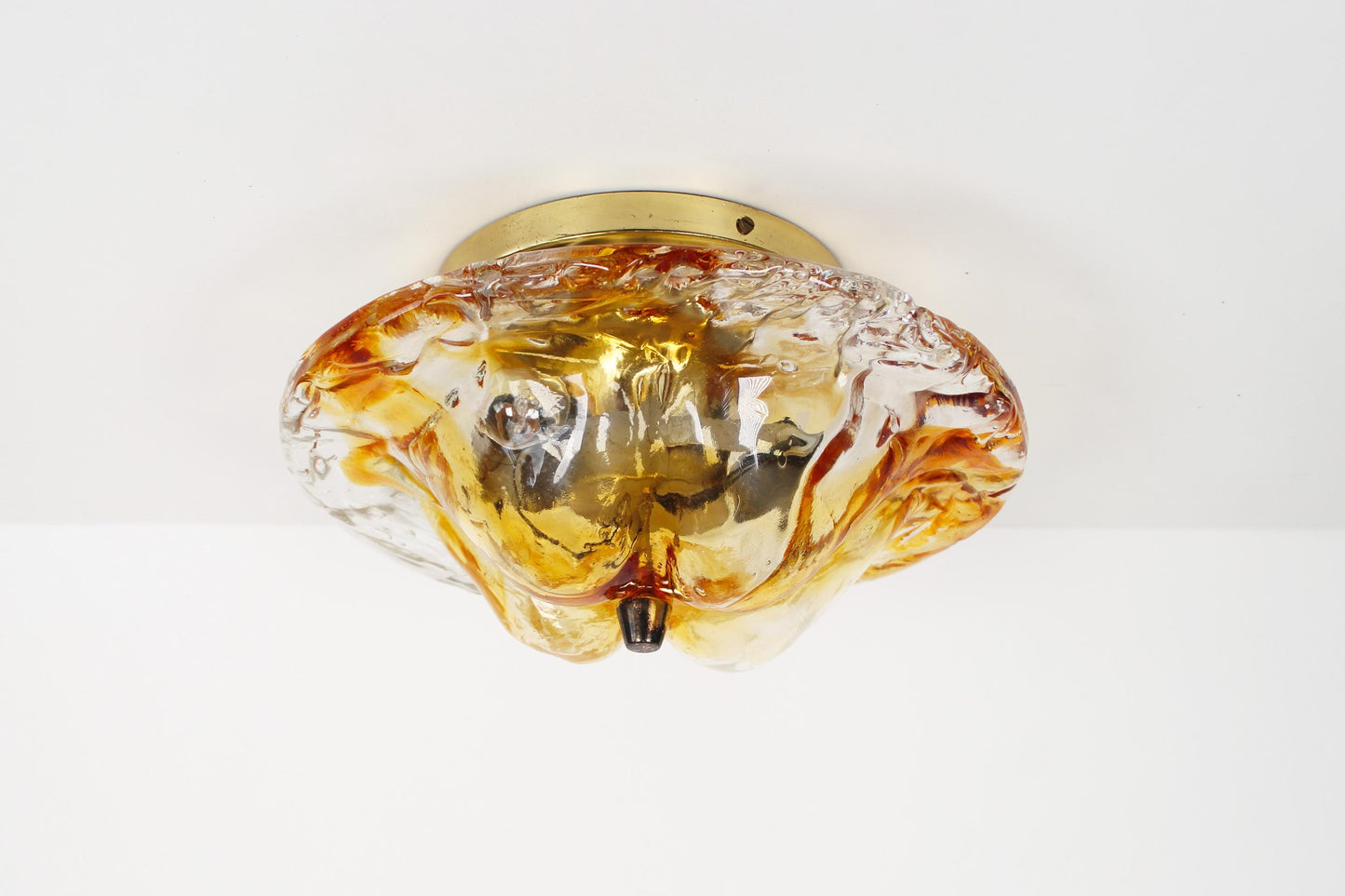 Muranoglass plafondlamp uit de jaren 70, toegeschreven aan Toni Zuccheri.