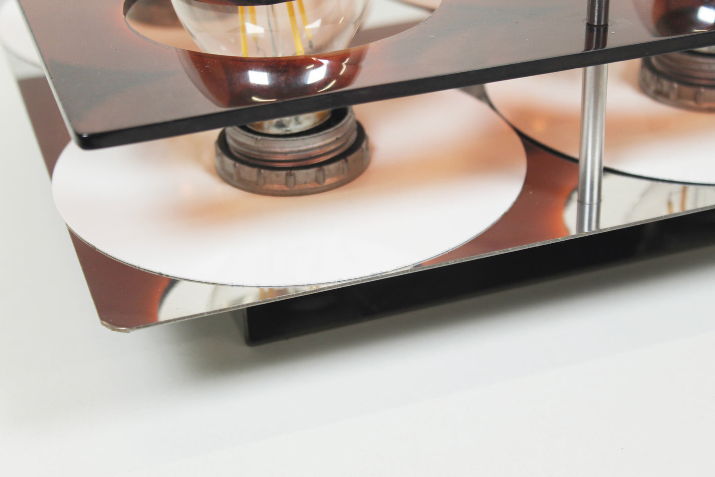 Acrylic flush-mount or wall lamp by Jocelyne Trocmé for Galerie Oxar – Model 'Disco'