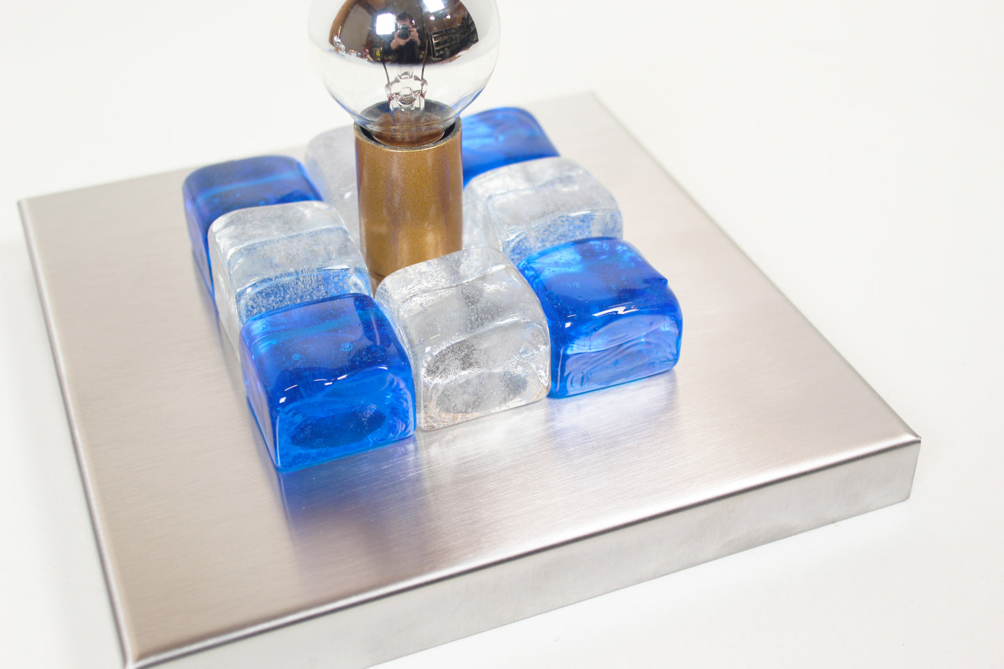 Pair of Murano glass wall lamps by Albano Poli for Poliarte