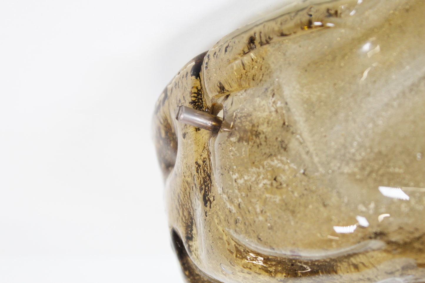 Amber glass ceiling lamp by RZB Leuchten