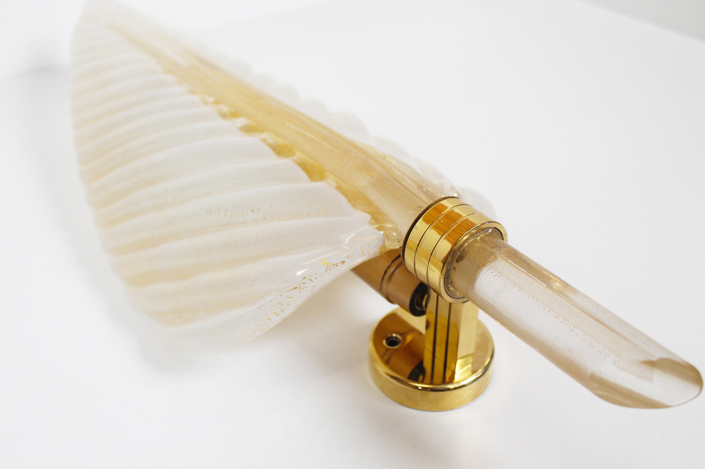 Rare set of 1960s Murano glass wall lamps by Barovier & Toso