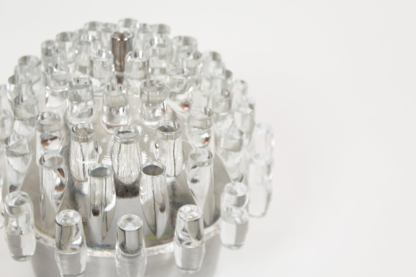 French 1970s 'Sputnik' glass wall lamp (3 available)