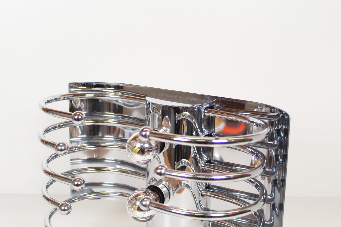 Unieke Italiaanse jaren 60 chrome tafellamp