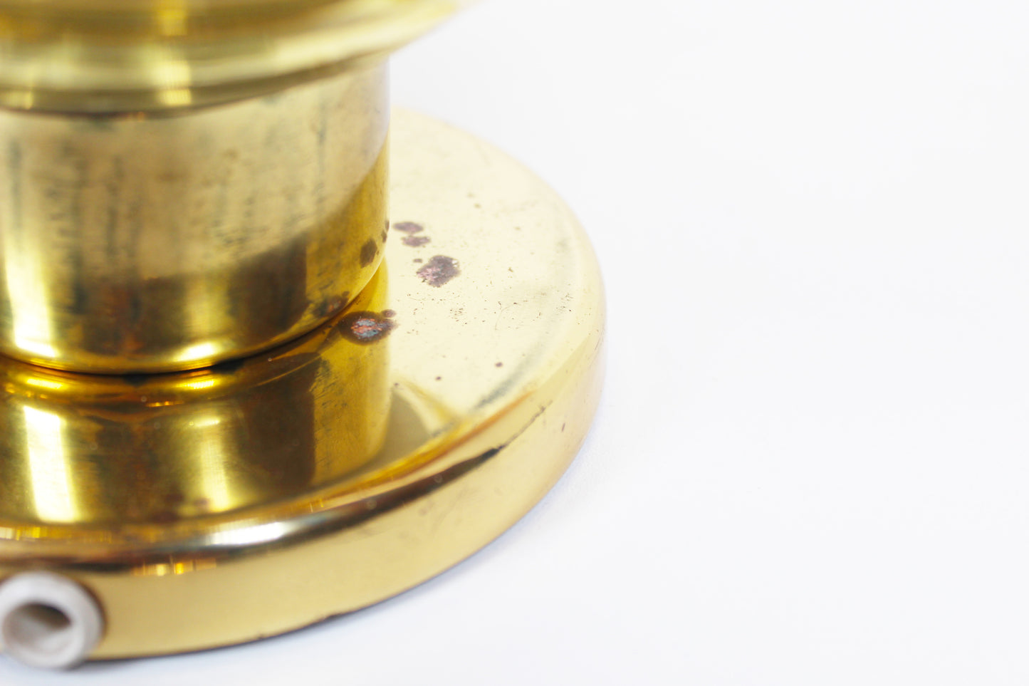 Pair of vintage brass wall lamps by Doria Leuchten
