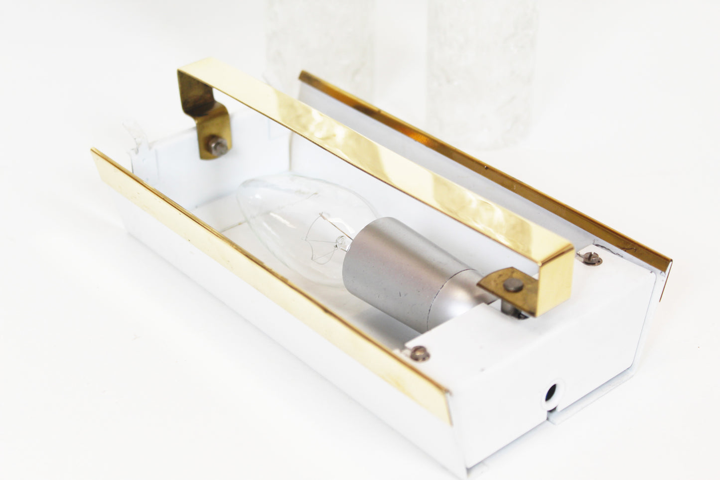 Wandlamp in messing en glas door Doria Leuchten