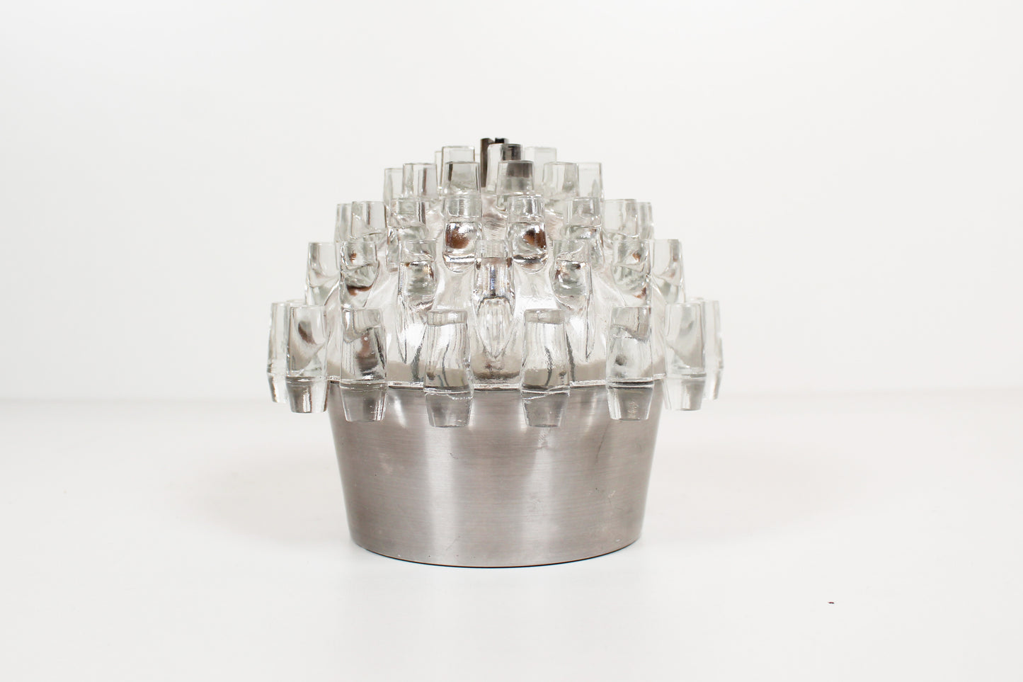 French 1970s 'Sputnik' glass wall lamp (3 available)