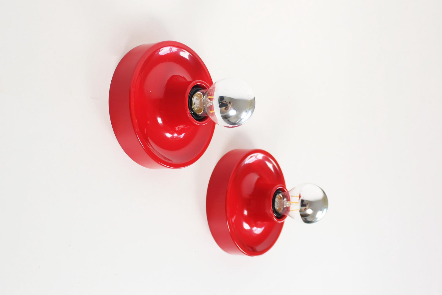 Set of 'Discus' wall lamps, selected by Charlotte Perriand for Les Arcs