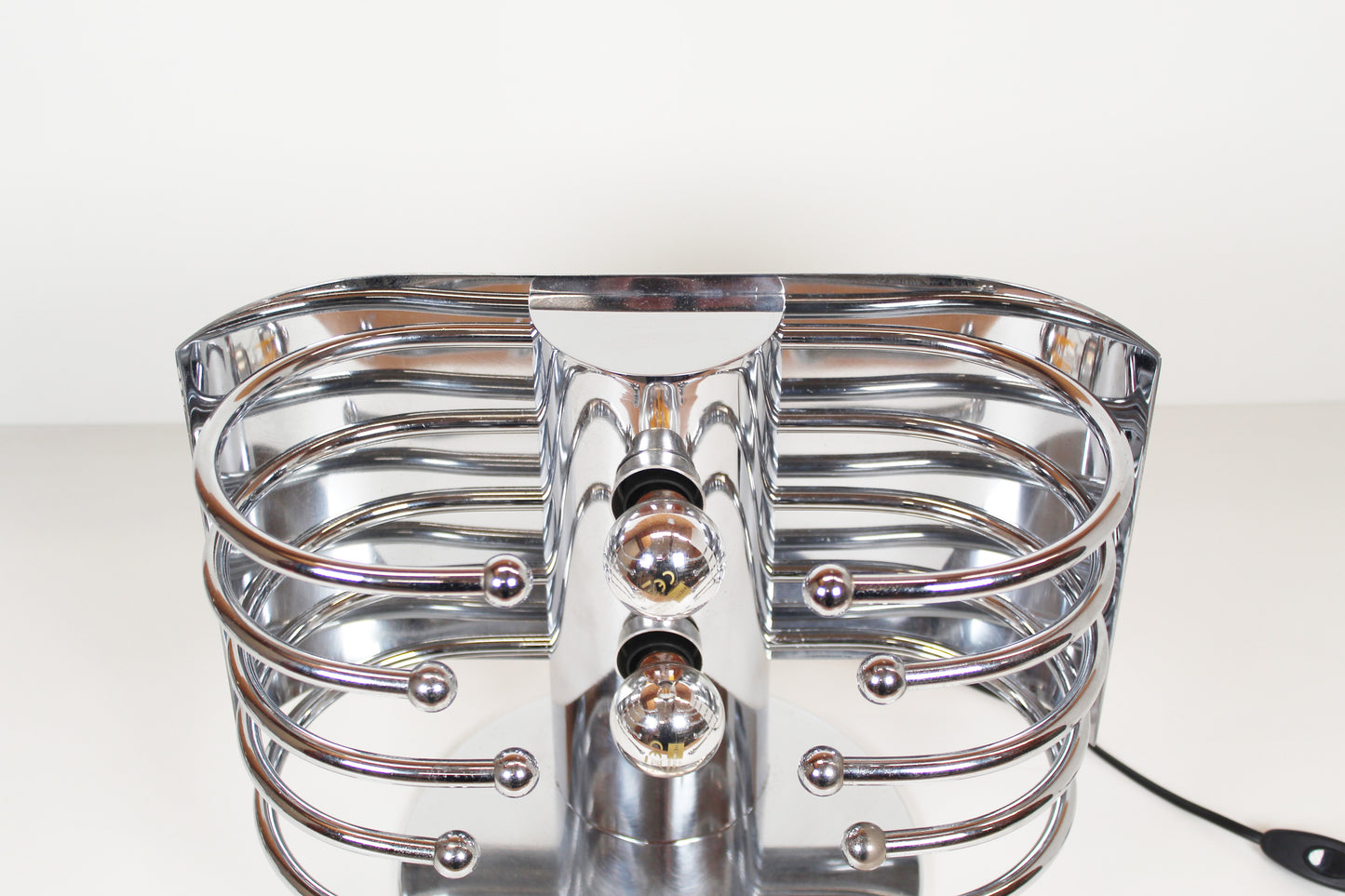 Unieke Italiaanse jaren 60 chrome tafellamp