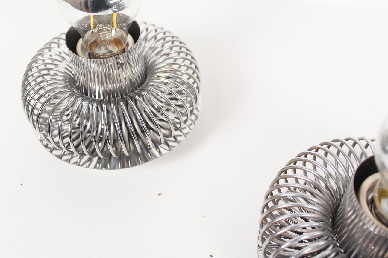 Pair of 'Spring' wall lights by Philippe Rogier for Oxar