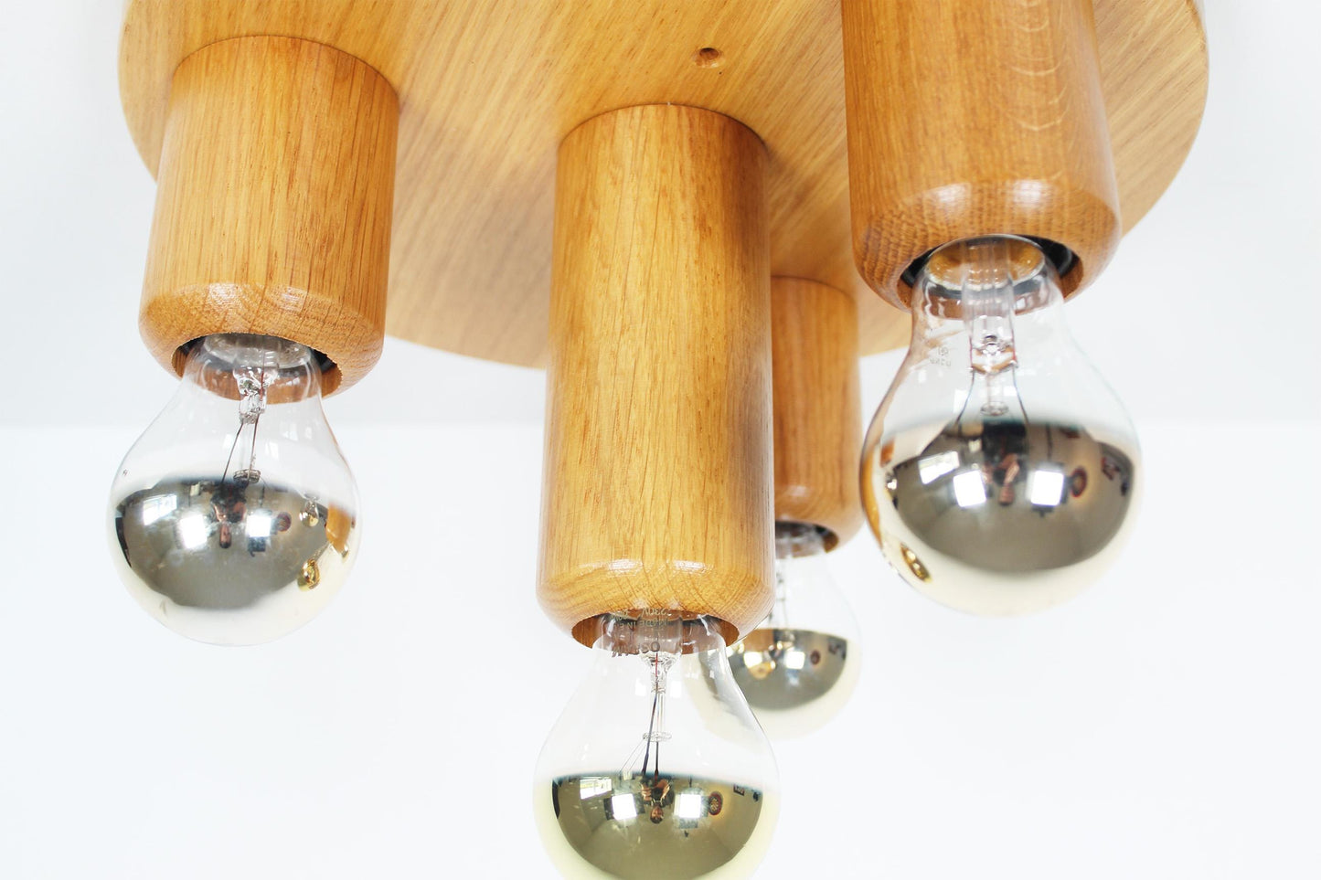 1970's old stock 'Japandi' flush mount light