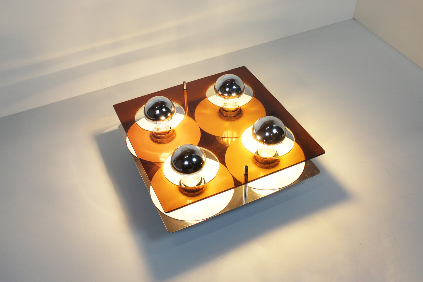 Acrylic flush-mount or wall lamp by Jocelyne Trocmé for Galerie Oxar – Model 'Disco'