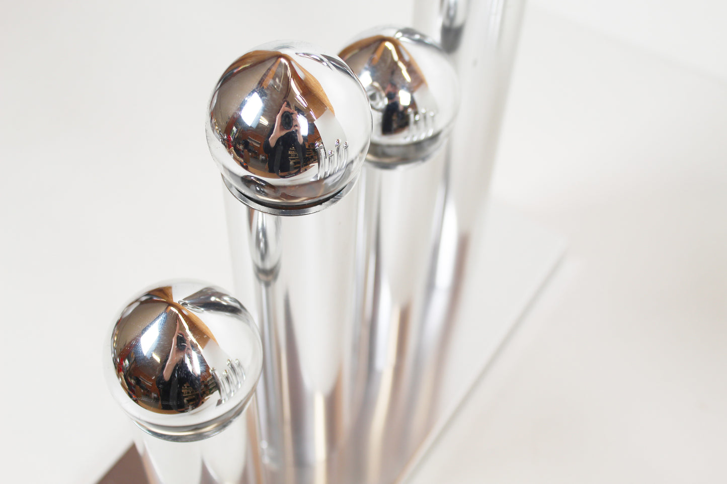 Set of polished wall lamps by Gaetano Sciolari