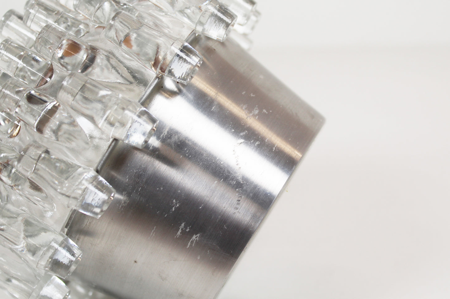 French 1970s 'Sputnik' glass wall lamp (3 available)
