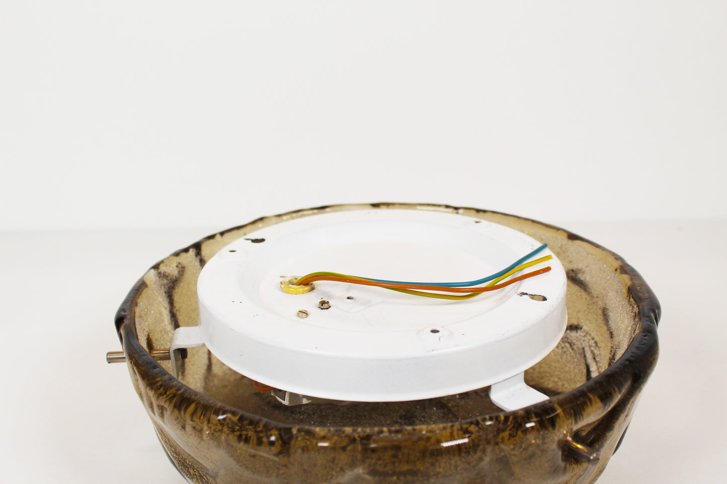 Amber glass ceiling lamp by RZB Leuchten
