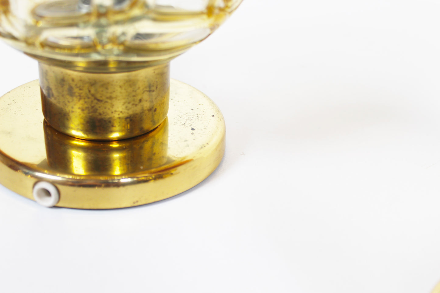 Pair of vintage brass wall lamps by Doria Leuchten