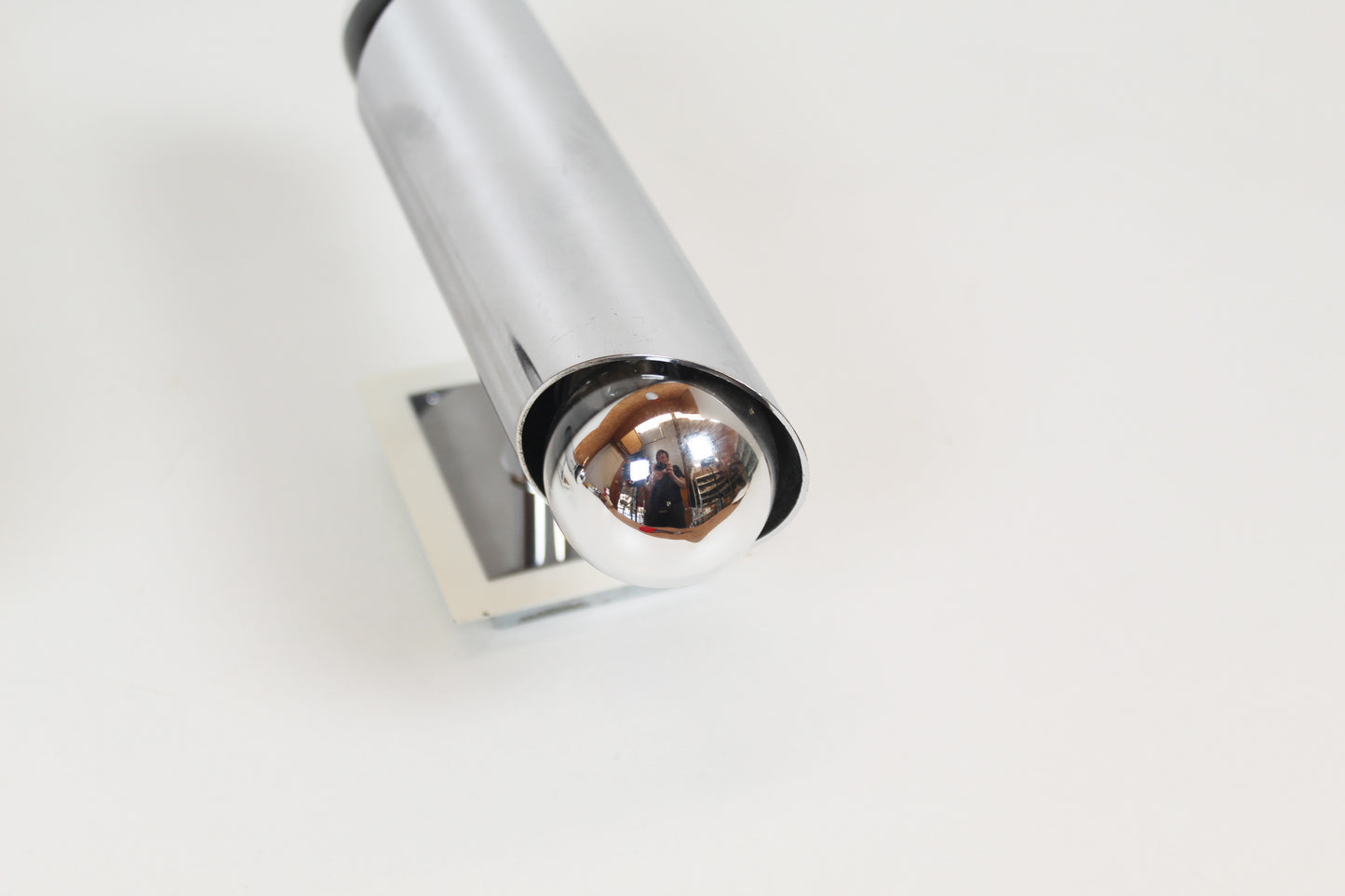 Set verchroomde wandlampen in de stijl van Sciolari