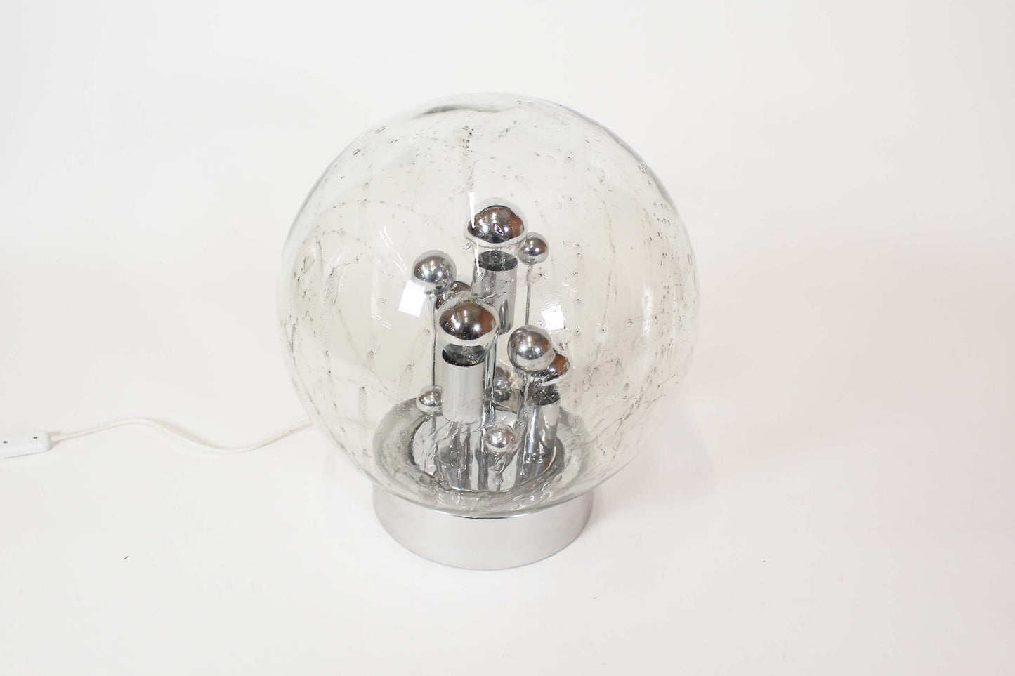 Large 'ice glass' table lamp by Doria Leuchten