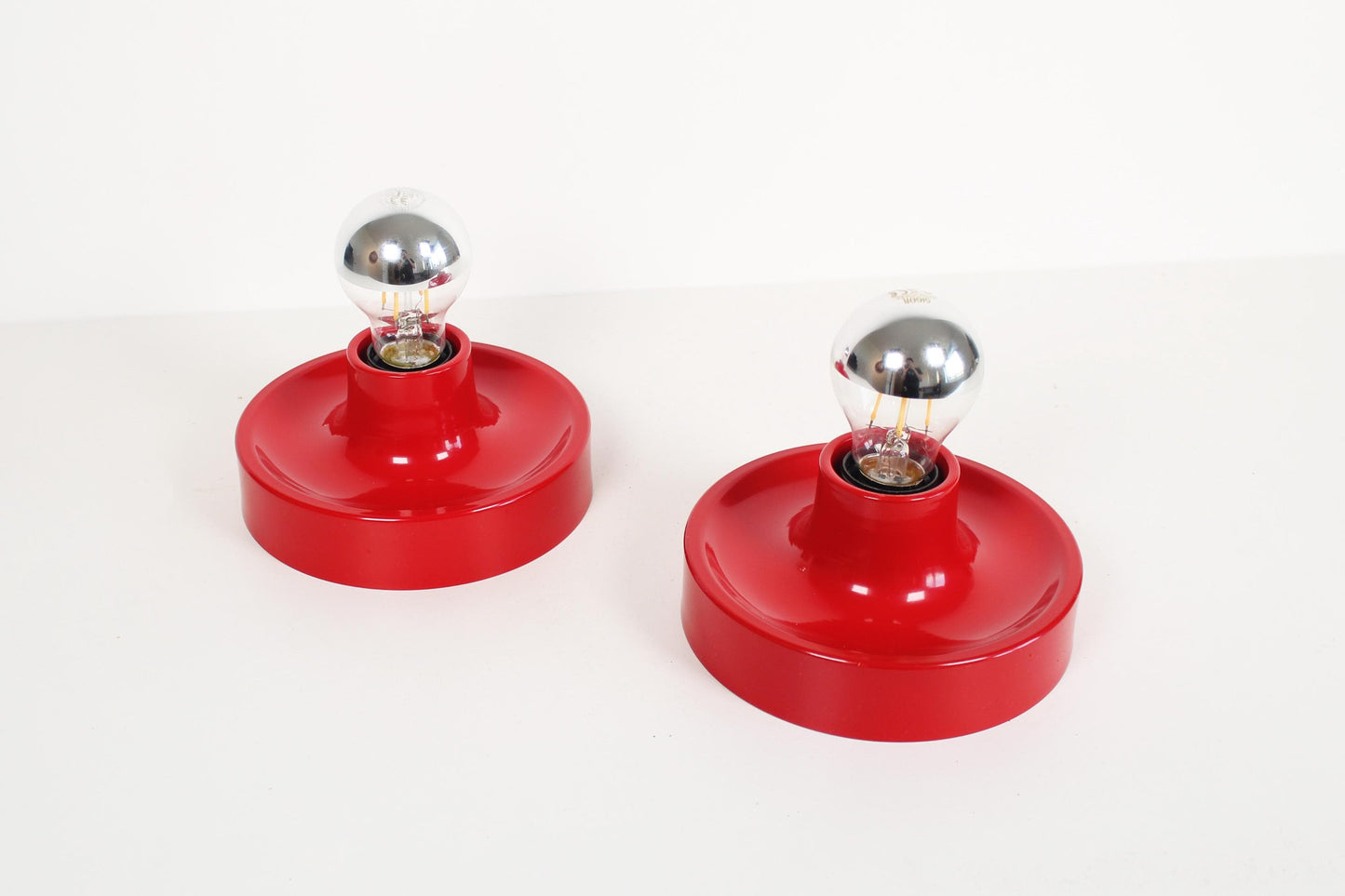 Set of 'Discus' wall lamps, selected by Charlotte Perriand for Les Arcs