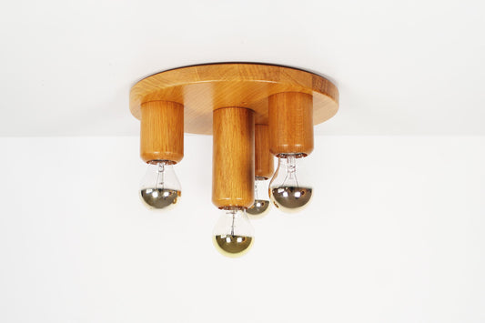 1970's old stock 'Japandi' flush mount light
