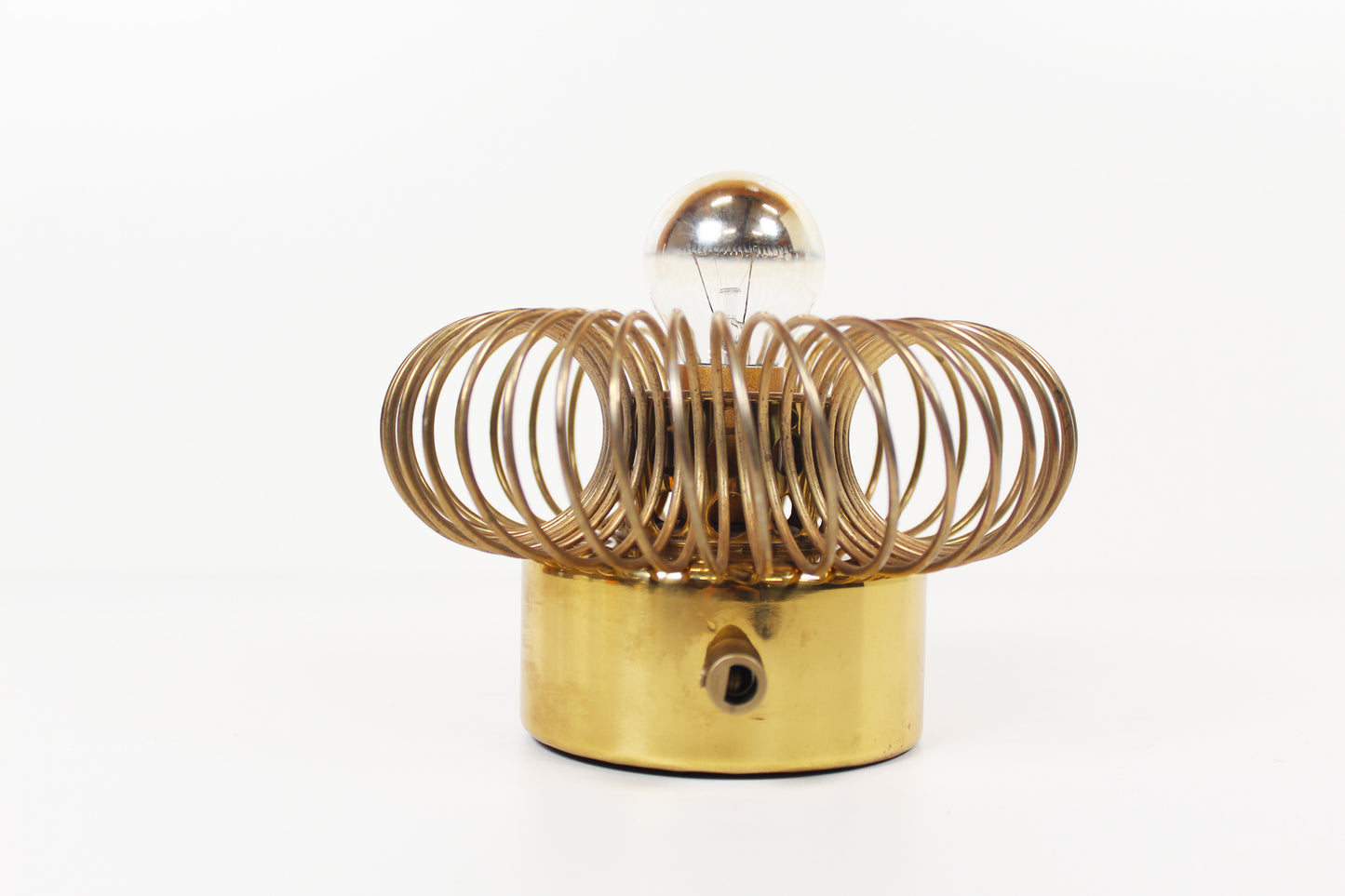 Pair of rare brass 'Spring' wall lamps by Oxar