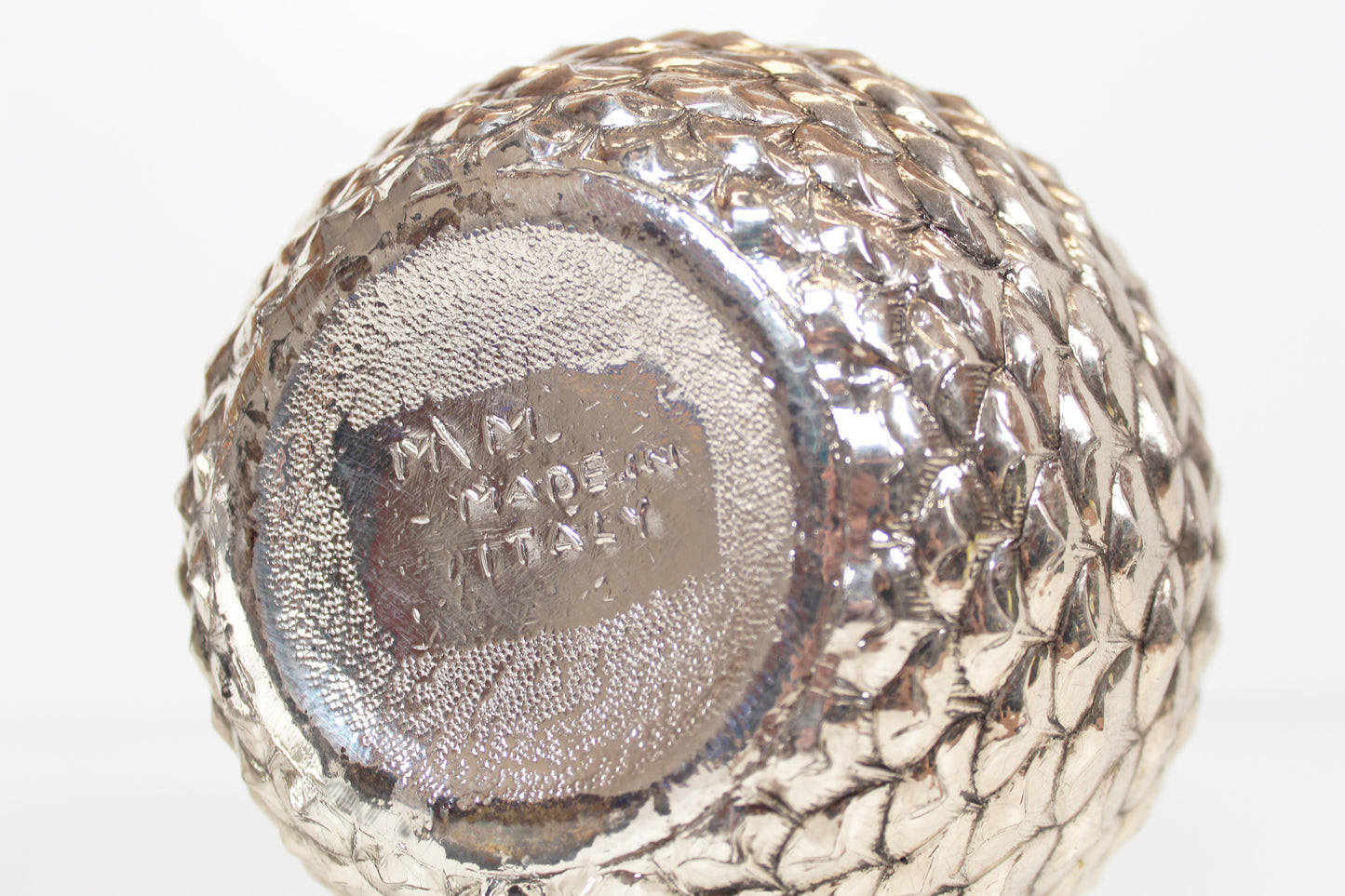 Silver-plated 'Acorn' ice bucket by Mauro Manetti for Fonderia d'Arte