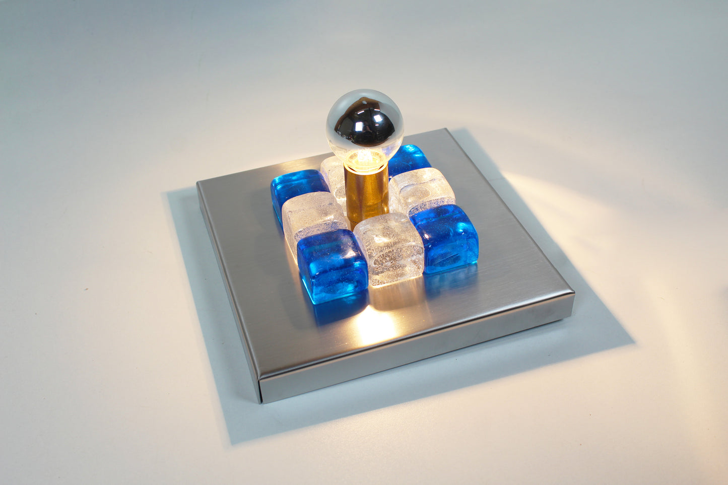 Pair of Murano glass wall lamps by Albano Poli for Poliarte