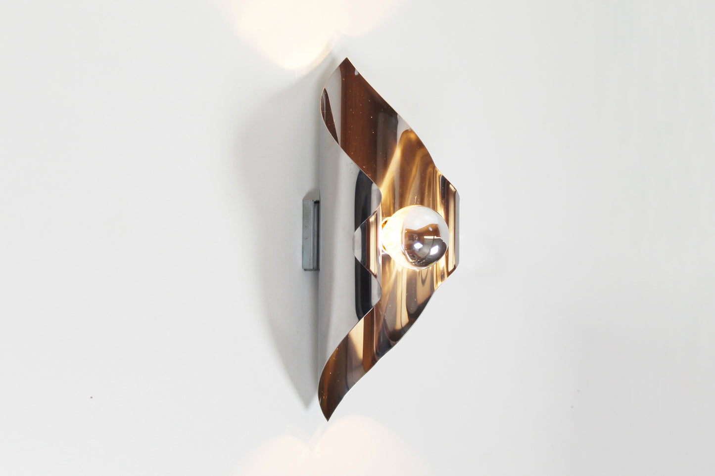 Set of 70s 'space age' wall lamps by Polam