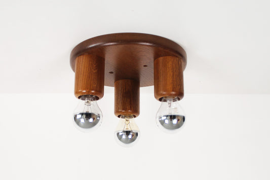 1970's old stock 'Japandi' flush mount light