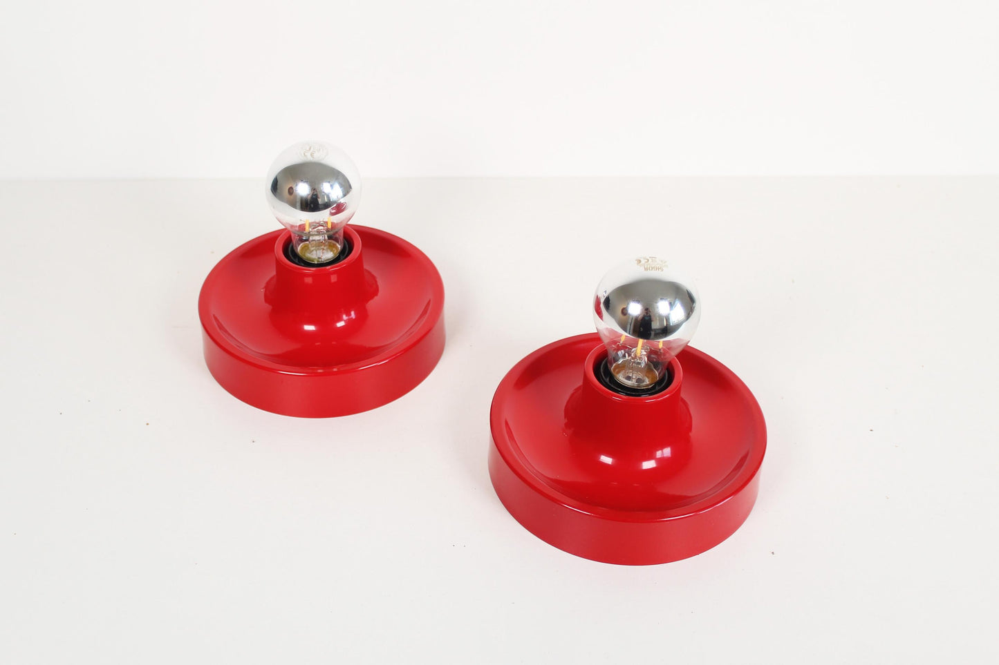 Set of 'Discus' wall lamps, selected by Charlotte Perriand for Les Arcs