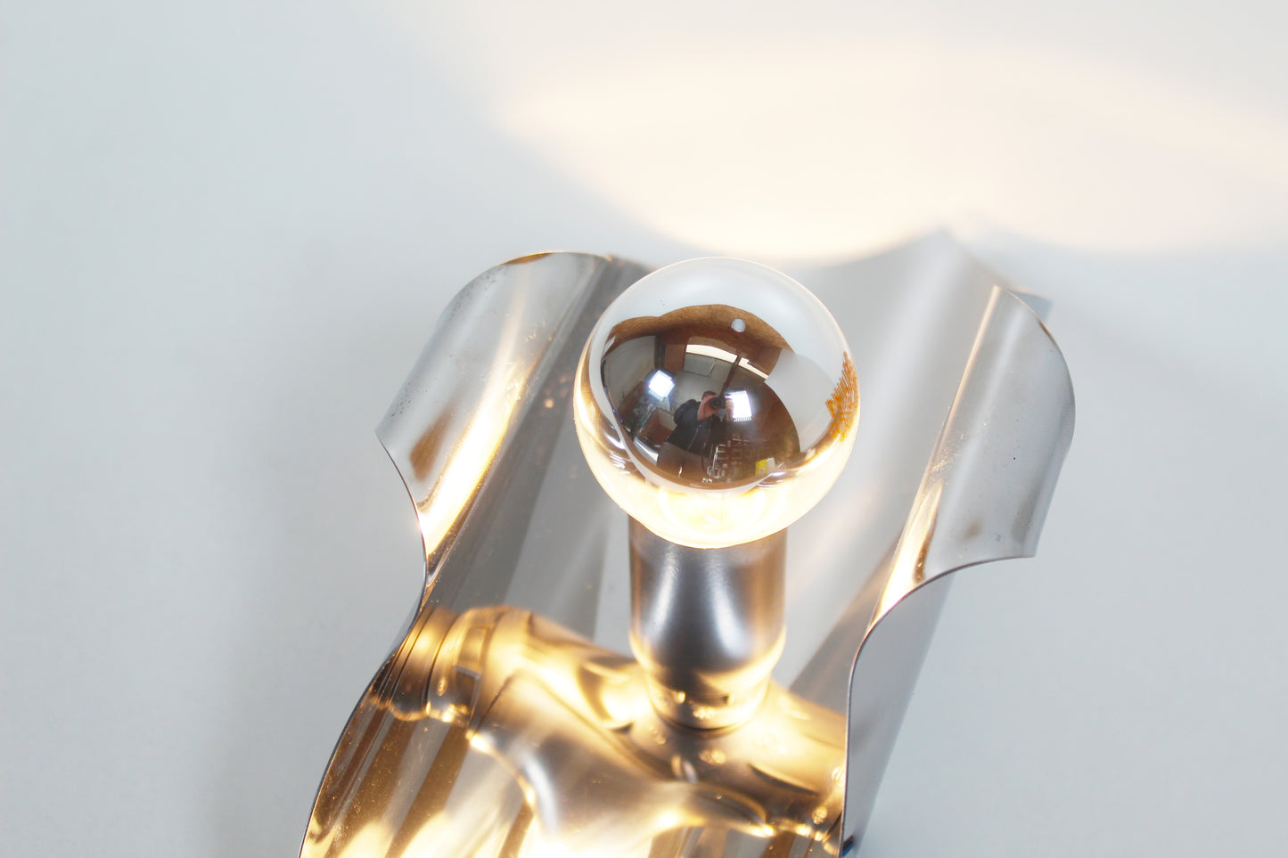 Set of 70s 'space age' wall lamps by Polam